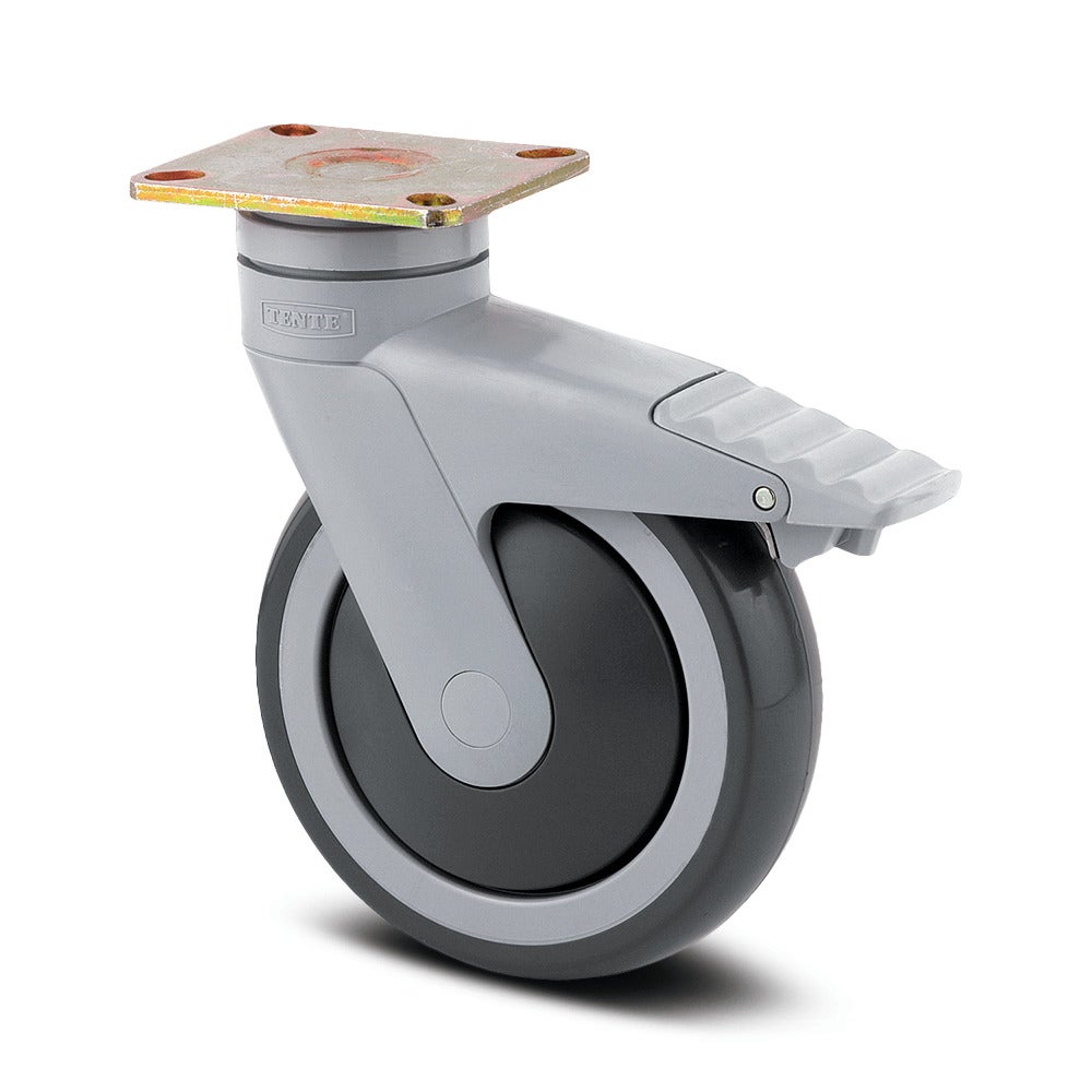 토탈락 장치가 있는 회전식 캐스터  100 mm