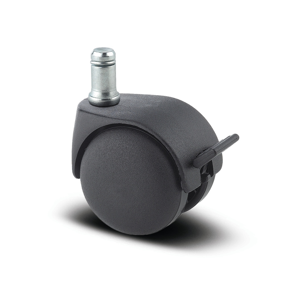 Swivel castor with wheel brake 1.97 in