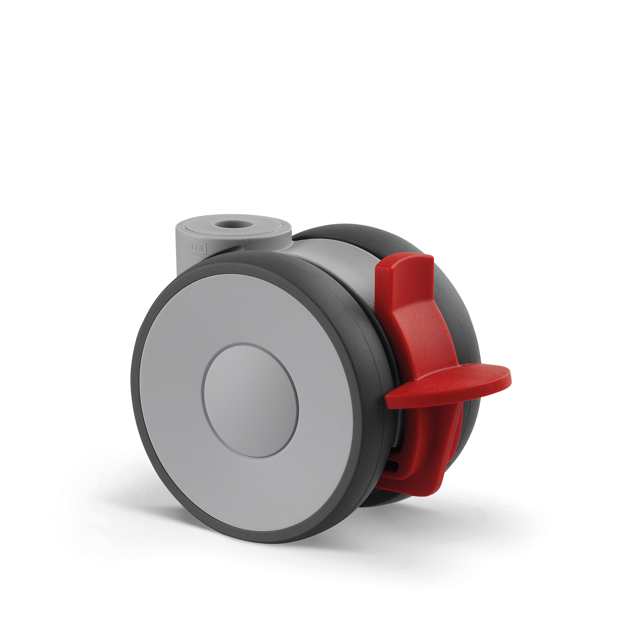 Swivel castor with wheel brake 2.95 in